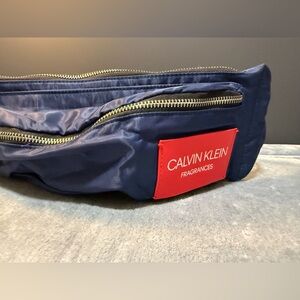 New Unisex Calvin Klein Fragrances navy Blue Nylon Hip Waist Fanny Pack Belt Bag